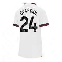 Fotbalové Dres Manchester City Josko Gvardiol #24 Dámské Venkovní 2023-24 Krátký Rukáv
